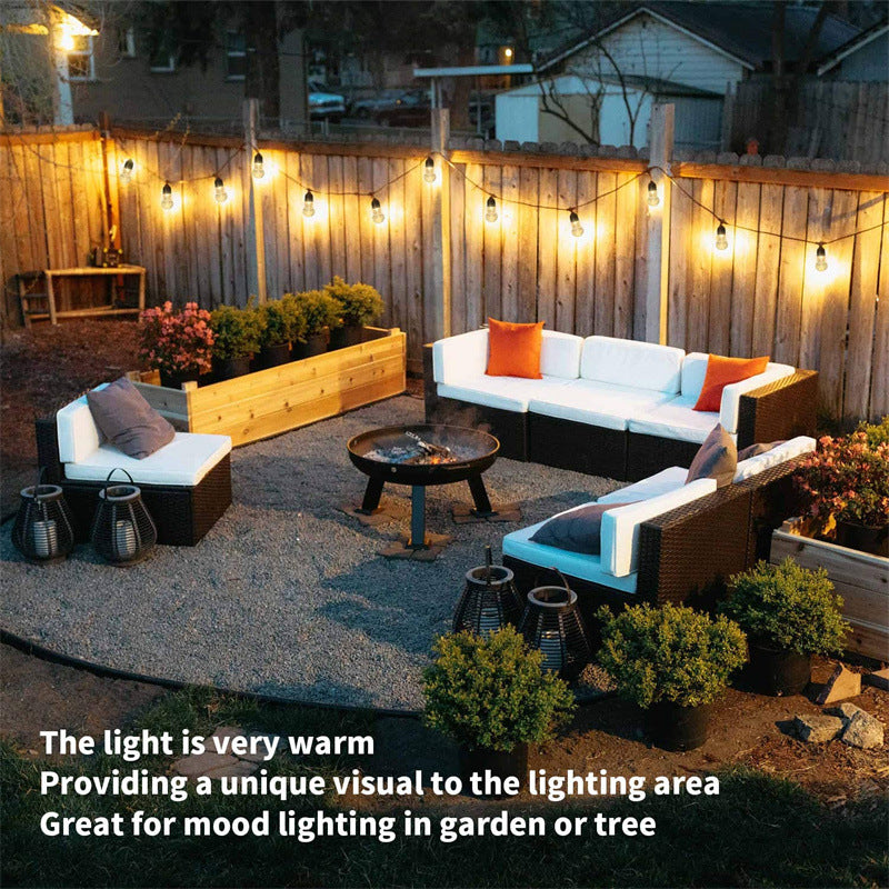 Warm white Solar Powered Crystal Bubble String Lights - Waterproof Outdoor Decorative Lights 4