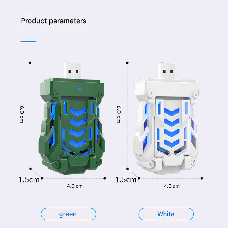 White Portable USB Mosquito Repellent Heater - Electric Mosquito Killer with Blue Light Lure - Smart Thermostatic for Indoor & Outdoor Use - Non-Toxic & Silent 5