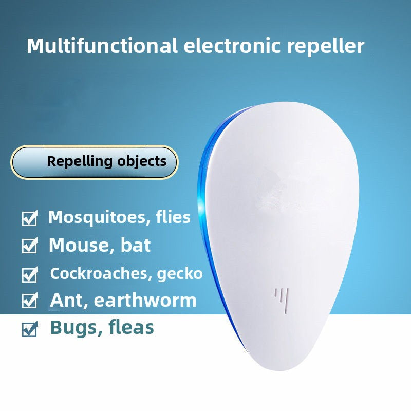 2-PCS White Ultrasonic Pest Repeller - Smart Frequency Electronic Device for Mosquitoes, Rodents & Insects 4