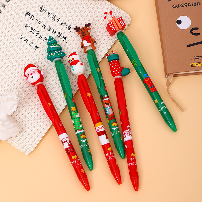 Christmas Theme Retractable Gel Pens (0.5mm Black Ink) - Festive Student & Office Holiday Gift Pack (36 Pcs) 3