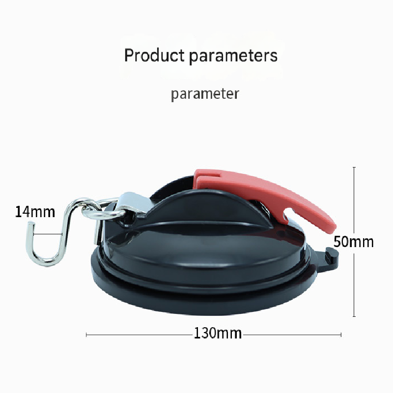 4 Pack Sky blue plate + red buckle Heavy Duty Suction Cup Anchors with S-Hooks for Car Side Awnings and Camping Tarps Multifunctional Tie Down Points for Outdoor Road Trips 10kg Capacity 6