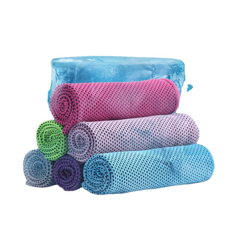 Black 5 Pack Instant Cooling Towel Set Soft Breathable Sports Sweat Towel for Gym Yoga Running Hiking and Outdoor Activities 30x80cm 6