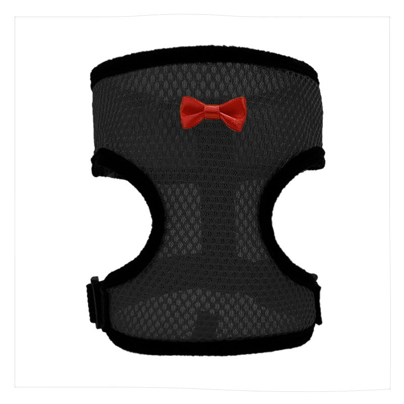 2-Pcs Black Adjustable Pet Harness with Leash – Breathable Mesh Design for Small Dogs, Cats, Chickens, Ducks & More | Anti-Escape, 360° Support, Lightweight & Comfortable in Australia(Size:M)