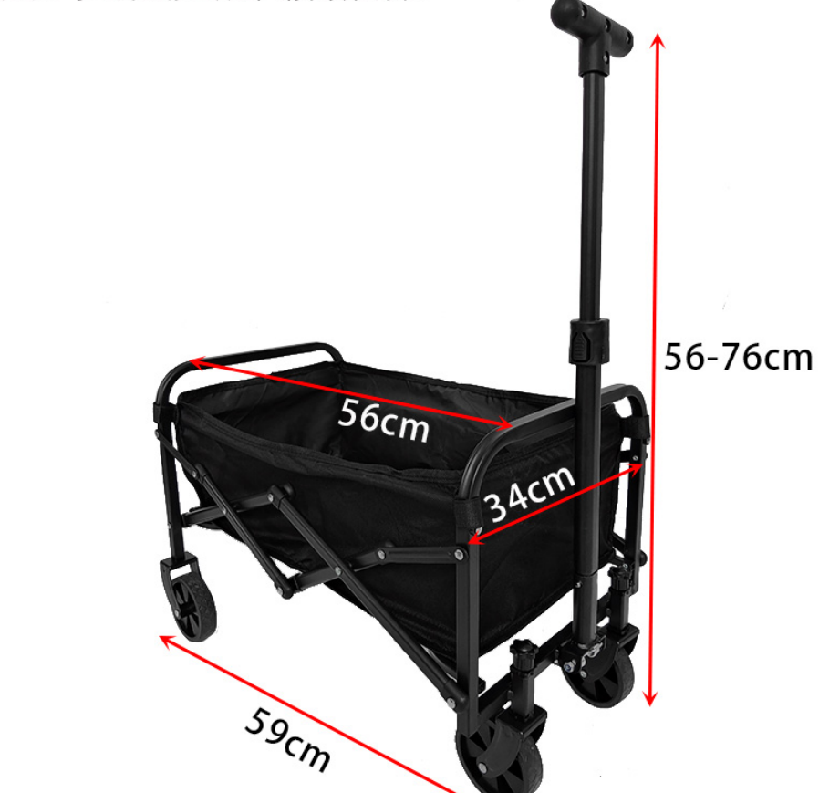 Mini Foldable Outdoor Camping & Utility Wagon with 5-Inch Wheels 4