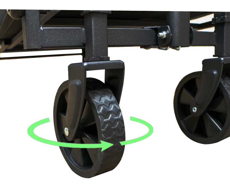 Mini Foldable Outdoor Camping & Utility Wagon with 5-Inch Wheels 5