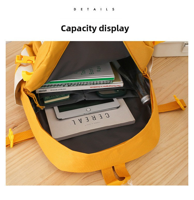 5 Piece Aesthetic School Backpack Set Blue Oxford Fabric Fits 14 Inch Laptop 7