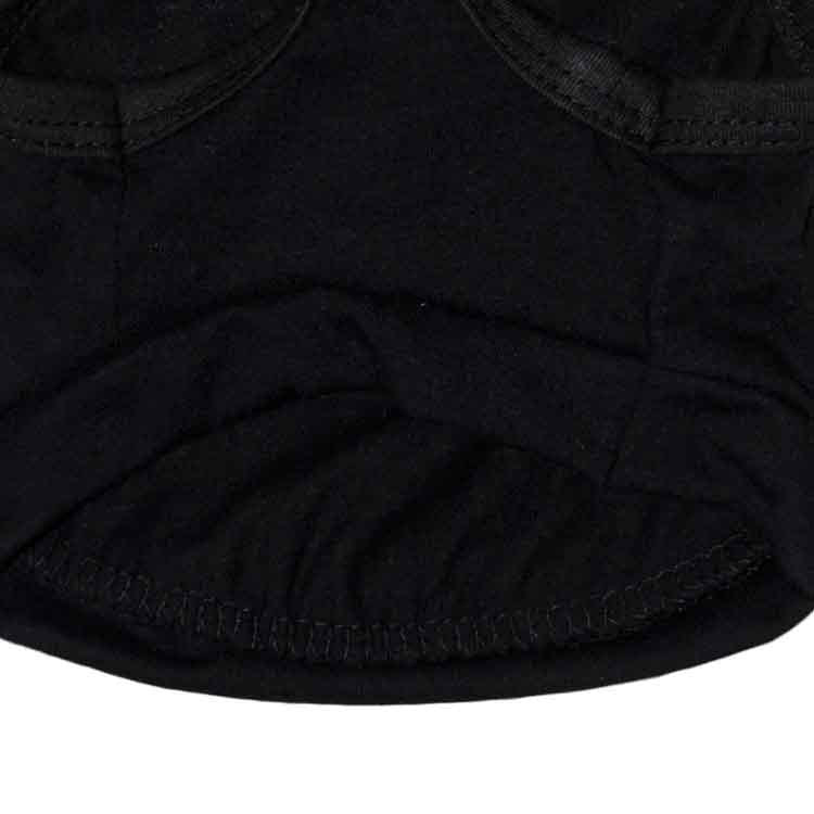 2 Pack Security Pet Vest Size S - Black Cotton Dog T-Shirt for Small Dogs Puppies & Cats - Summer Sleeveless Apparel with White Lettering 4