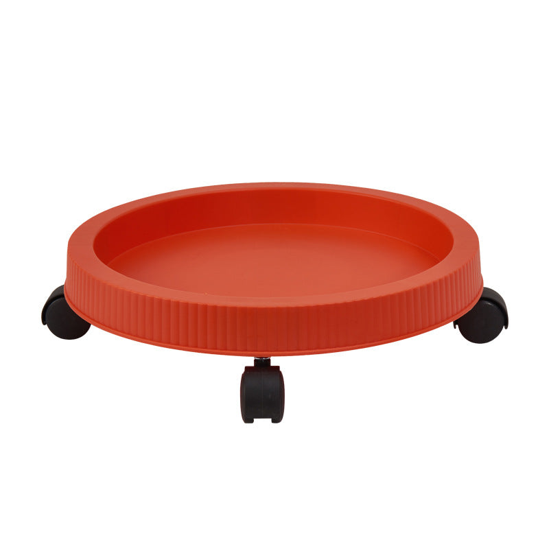 Red 3-Tier Stackable Strawberry & Vegetable Planter with Mobile Wheel Tray - Space-Saving Vertical Gardening System 9