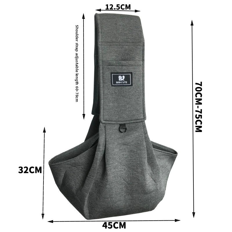 Apricot Adjustable Pet Carrier Sling Bag - Comfortable Wide Shoulder Strap Crossbody Tote for Cats and Small Dogs (Up to 13 lbs) 4