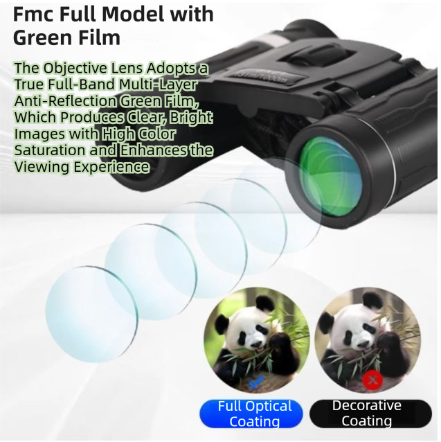 500x25 High Power HD Binoculars - Portable Concert Telescope with Phone Photography Capability, FMC Coated Optics 3