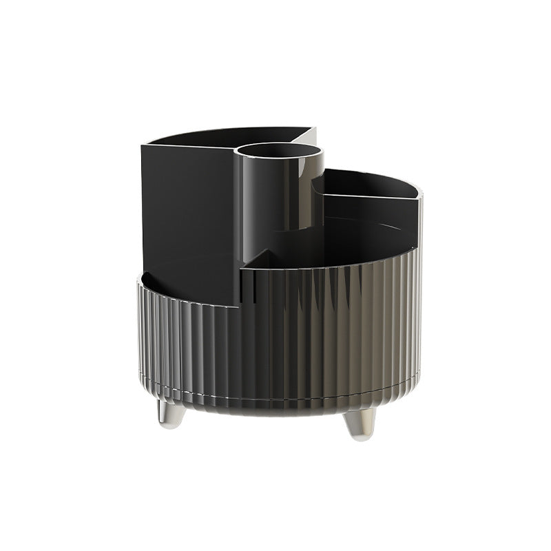 Large pen holder rotating storage tray, black 4