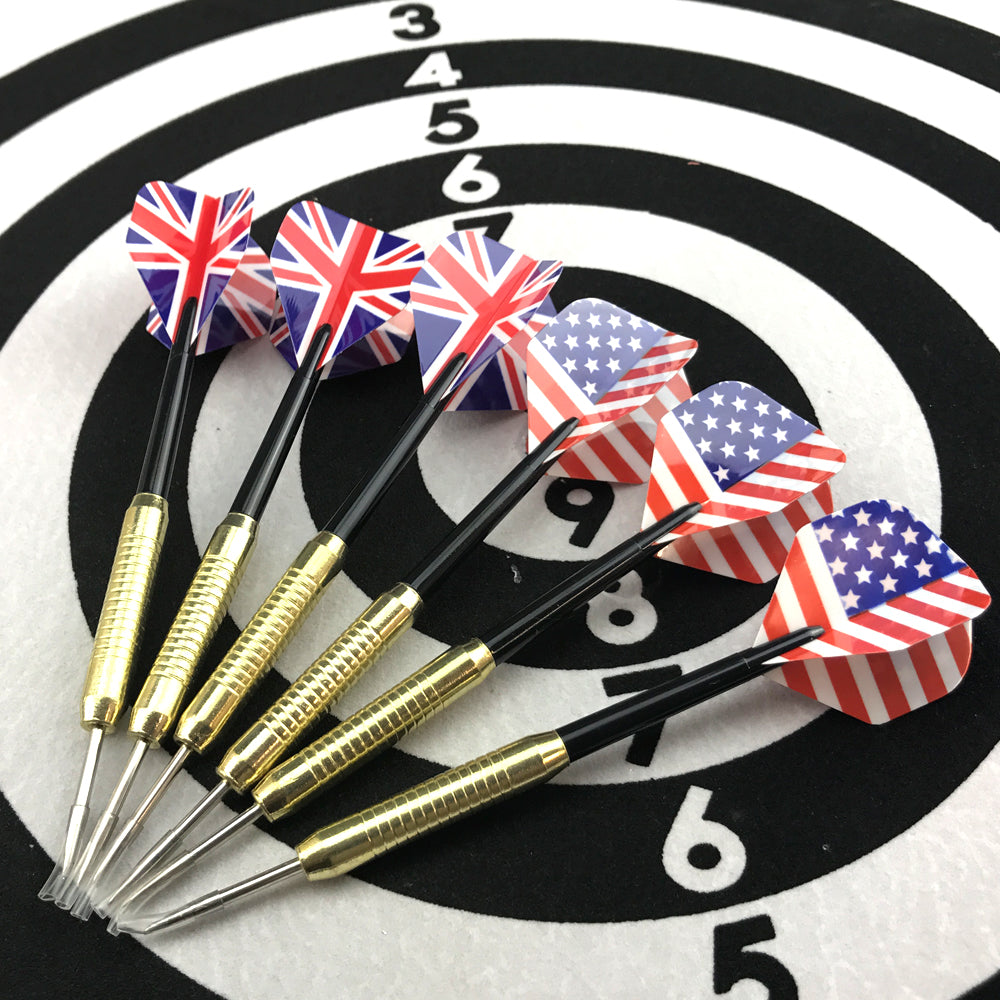 Durable Part  Printing 18" Two Side Dart Board+6 Darts Steel Wire Inlay 3