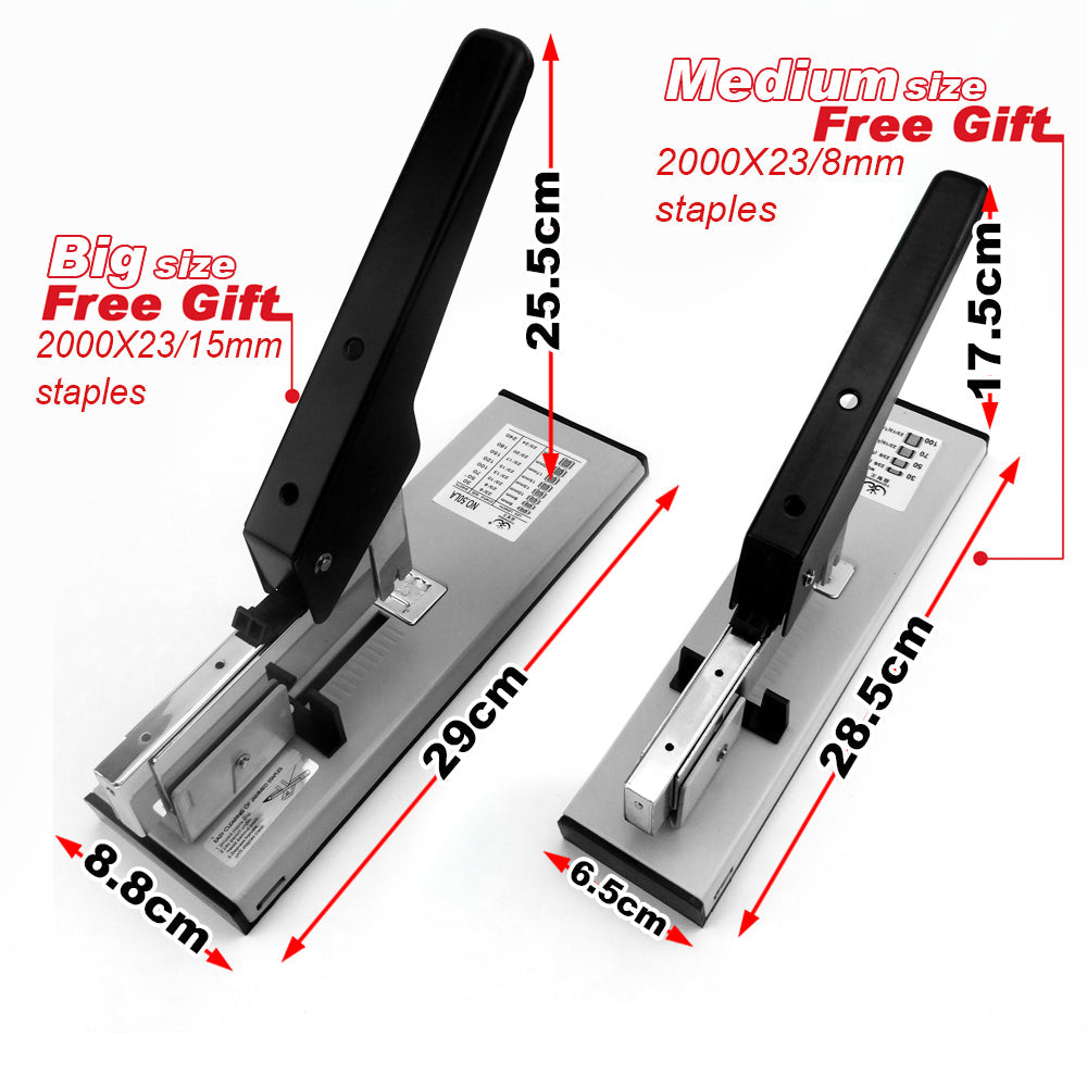 Heavy Duty Big Size Stepler With Free 2000x23/15 Steples Office Stationary