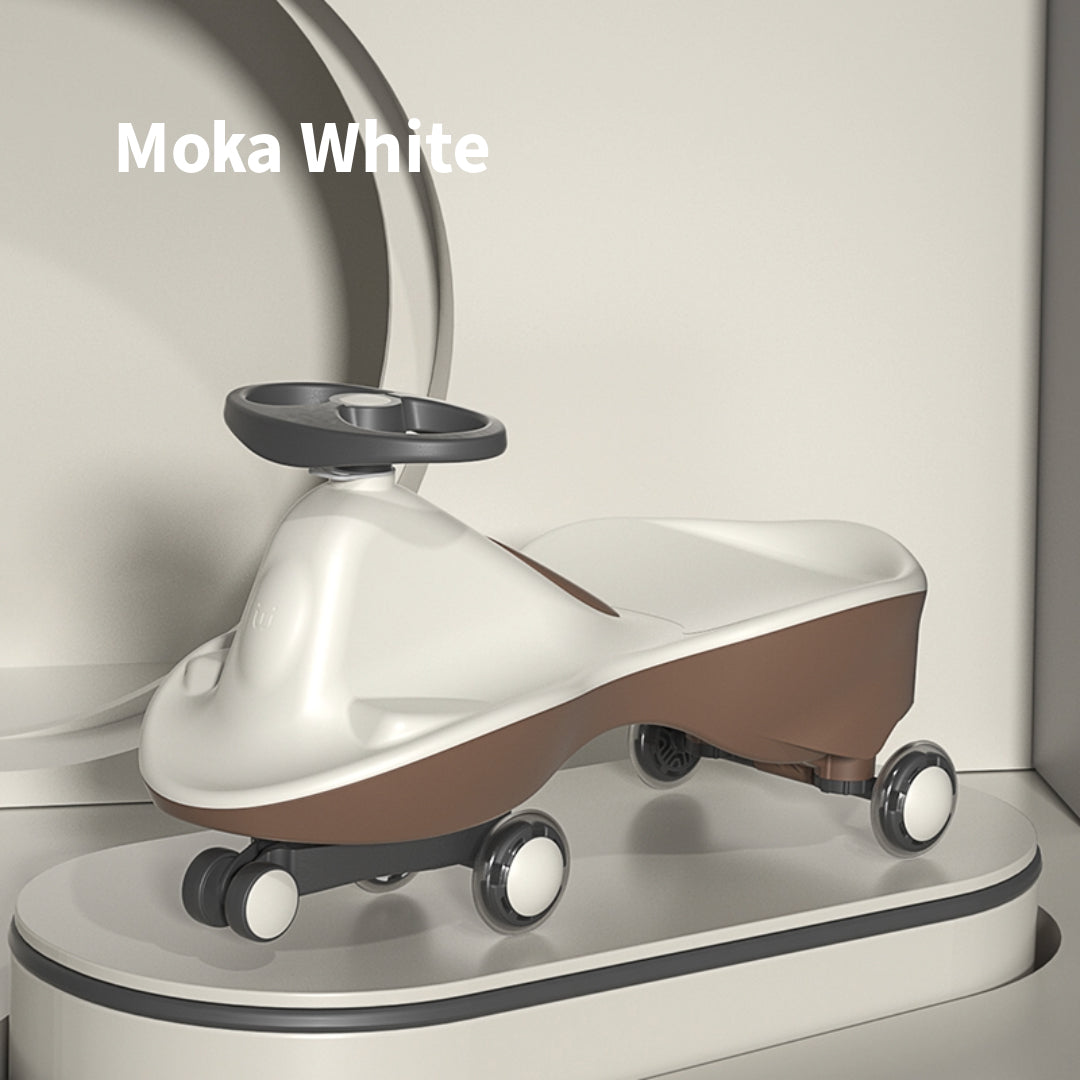 Moka White-Glide Walker Swing Car Twist Car Rind On Toy  Italian Designer For Children Outdoor 11
