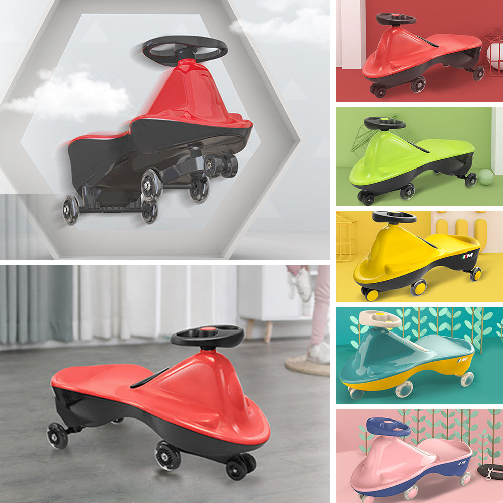 Yellow-Glide Walker Swing Car Twist Car Rind On Toy  Italian Designer For Children Outdoor 9