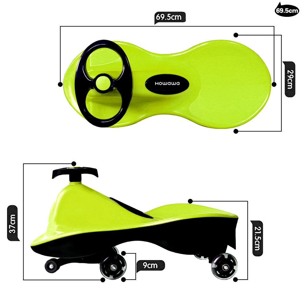 Yellow-Glide Walker Swing Car Twist Car Rind On Toy  Italian Designer For Children Outdoor 10