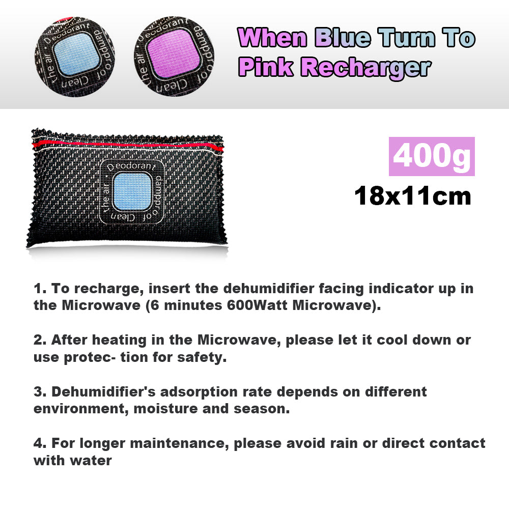 Dryer Keep Windscreen Microwave Recharge Dryer Car Dehumidifier Moisture Absorber Bag 3