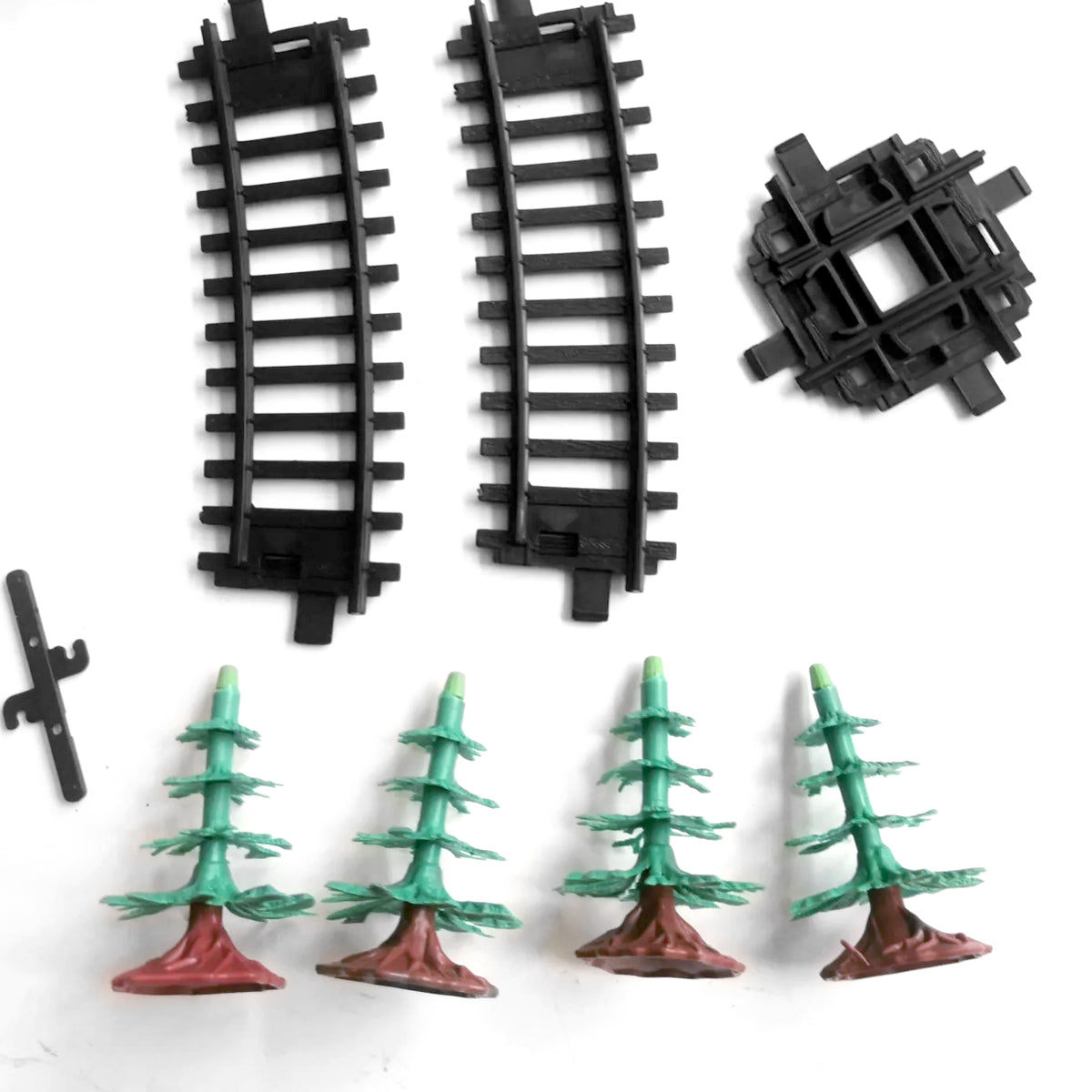 Electric Modern Toy Train Set Vehicle Rail Track Carriages With sound and lighting Kids 6