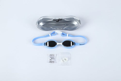 Junior mirrored lens swimming goggles silver 3