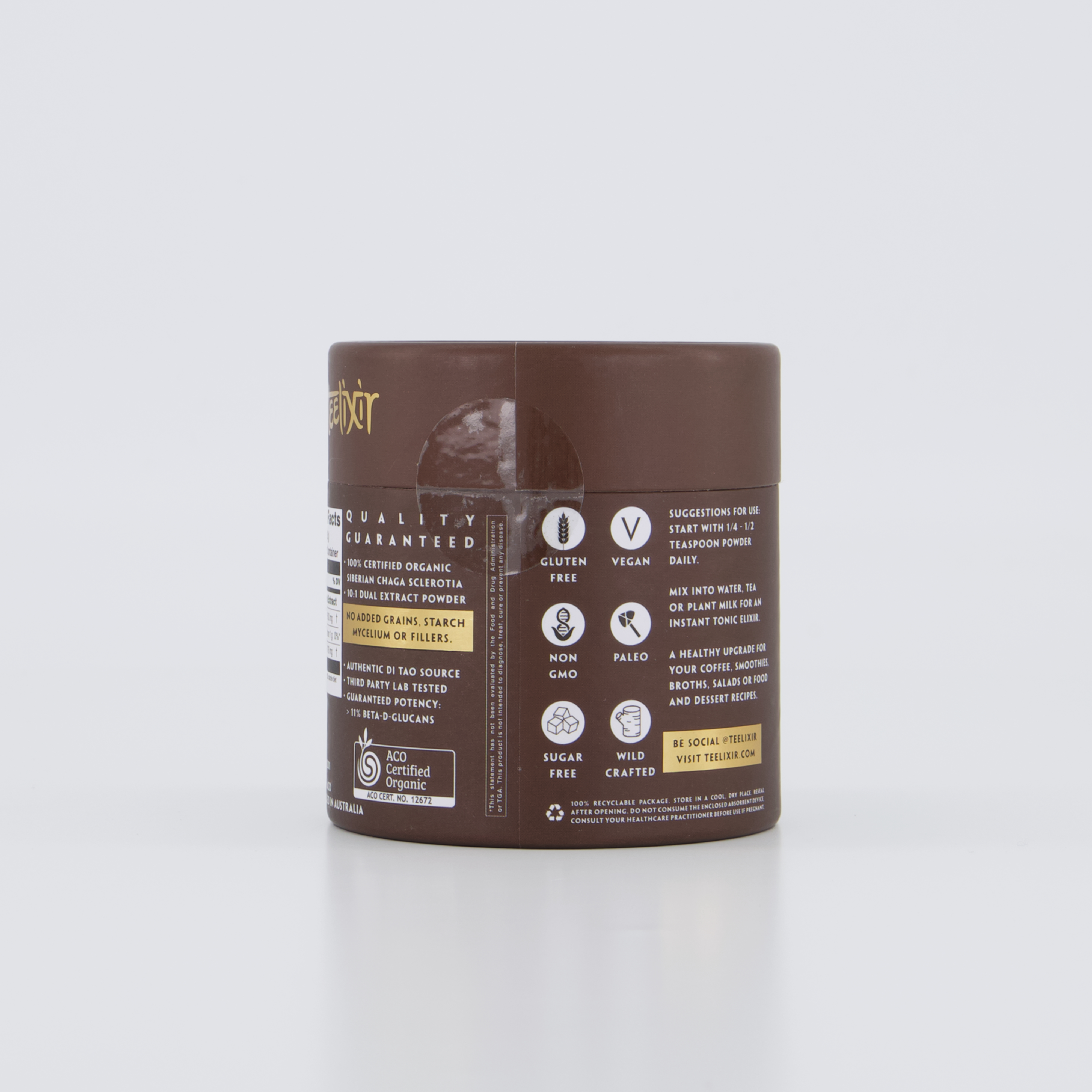 Teelixir Organic Chaga Mushroom 250g 9