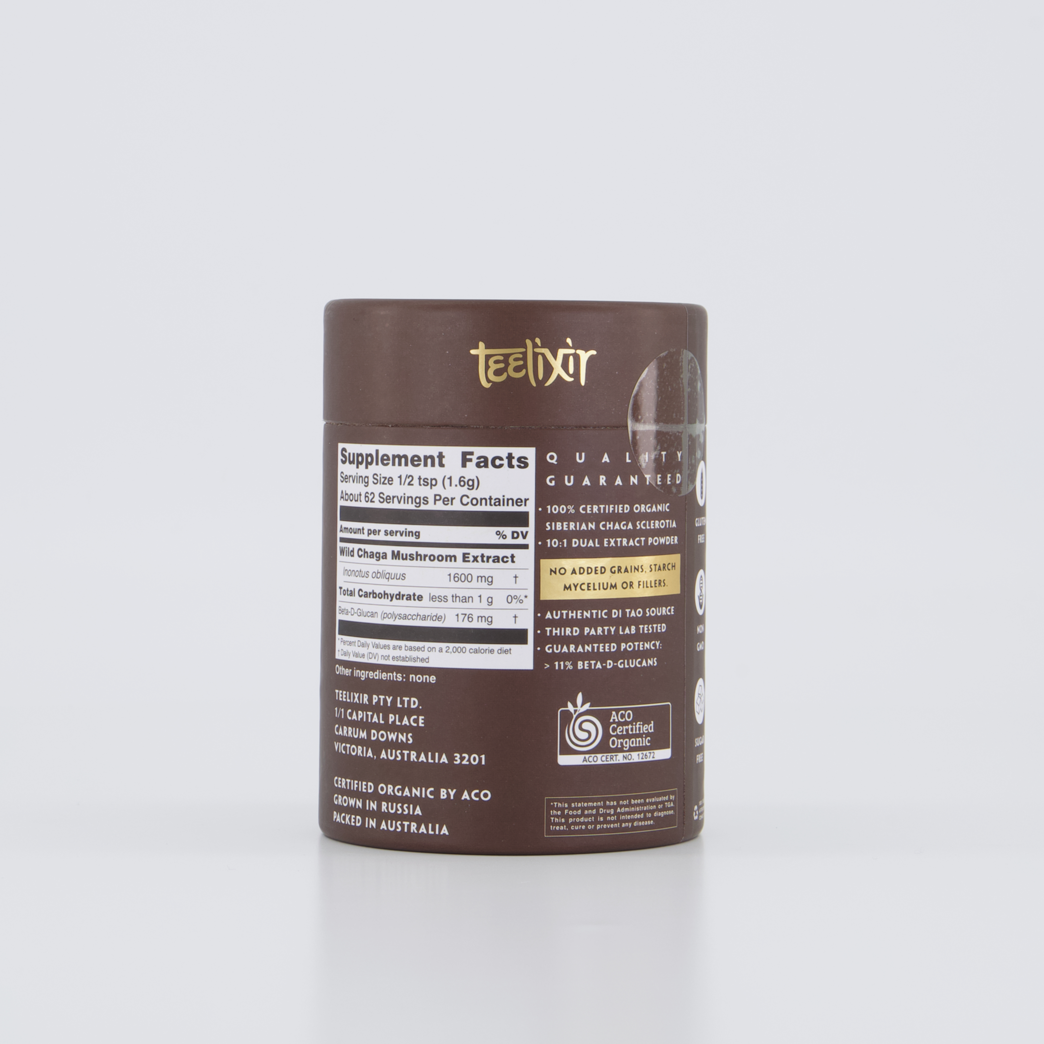 Teelixir Organic Chaga Mushroom 250g 11