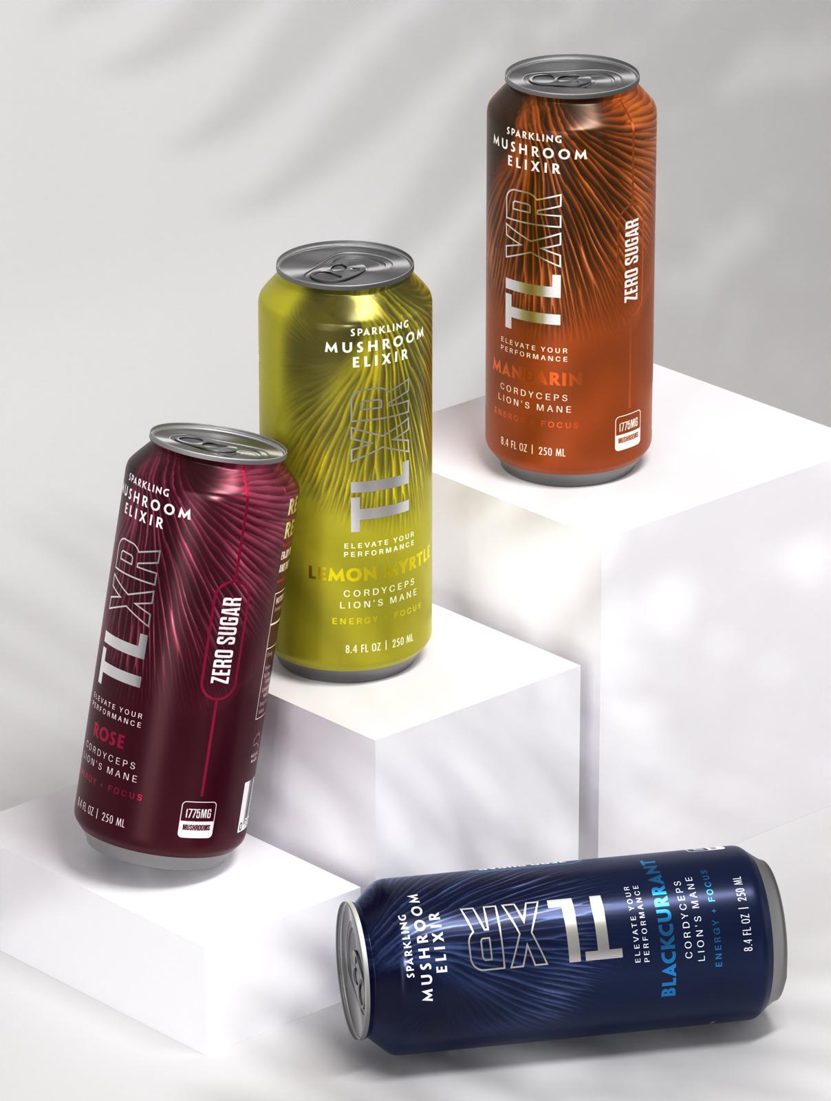 TLXR Sparkling Mushroom Elixir - Rose - Pack of 4 4