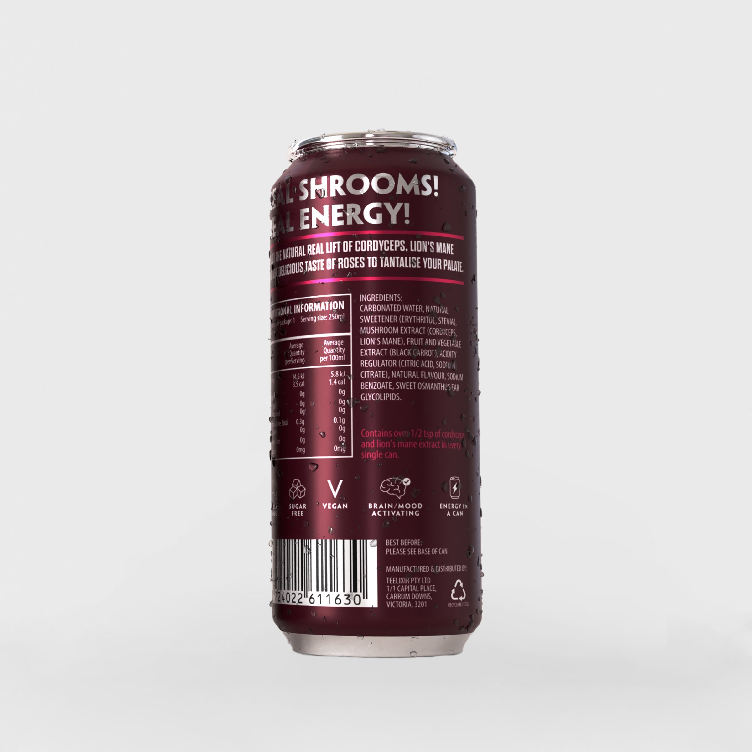 12 pack of Rose TLXR energy drink cans 3