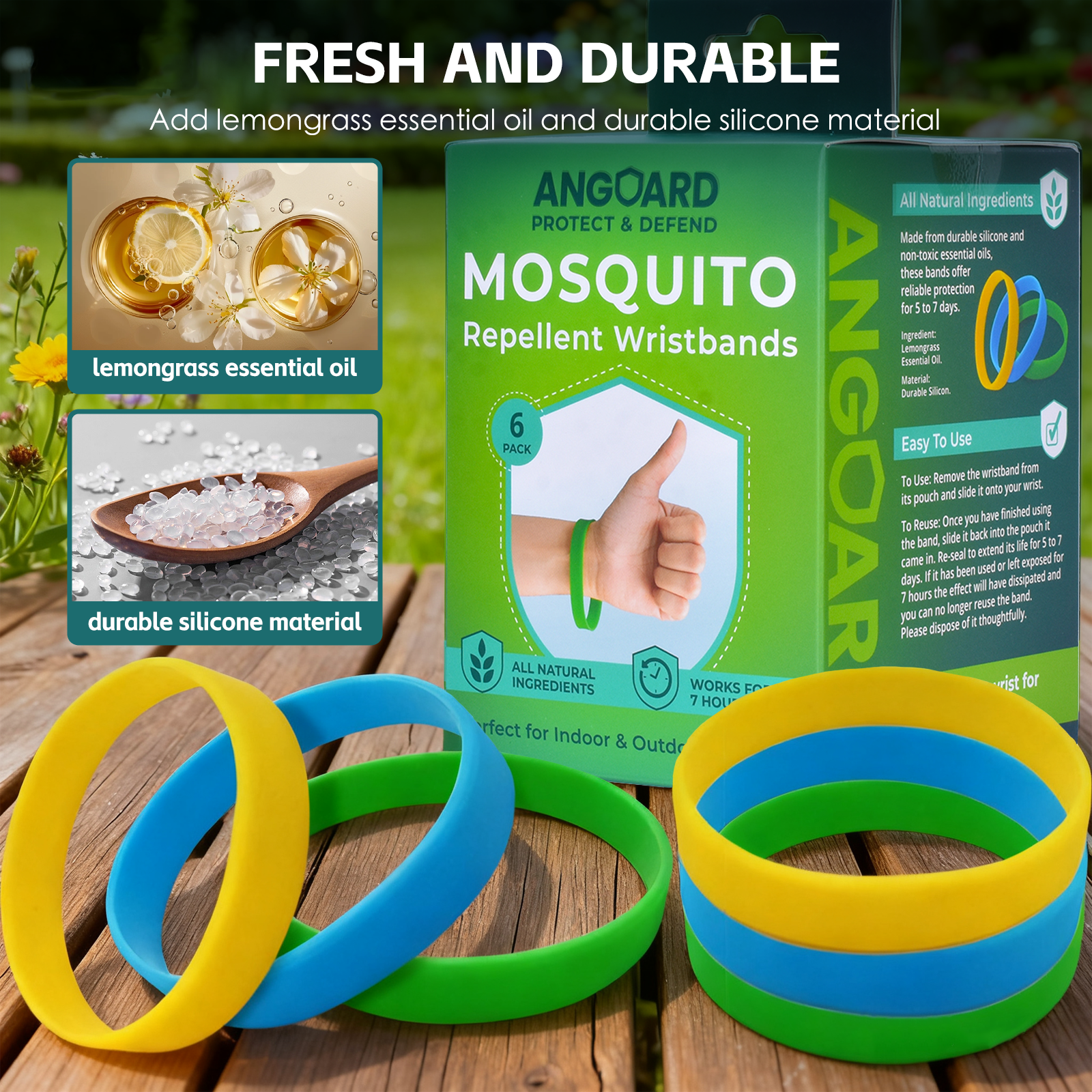6 Pcs Mosquito Repellent Wristbands 4