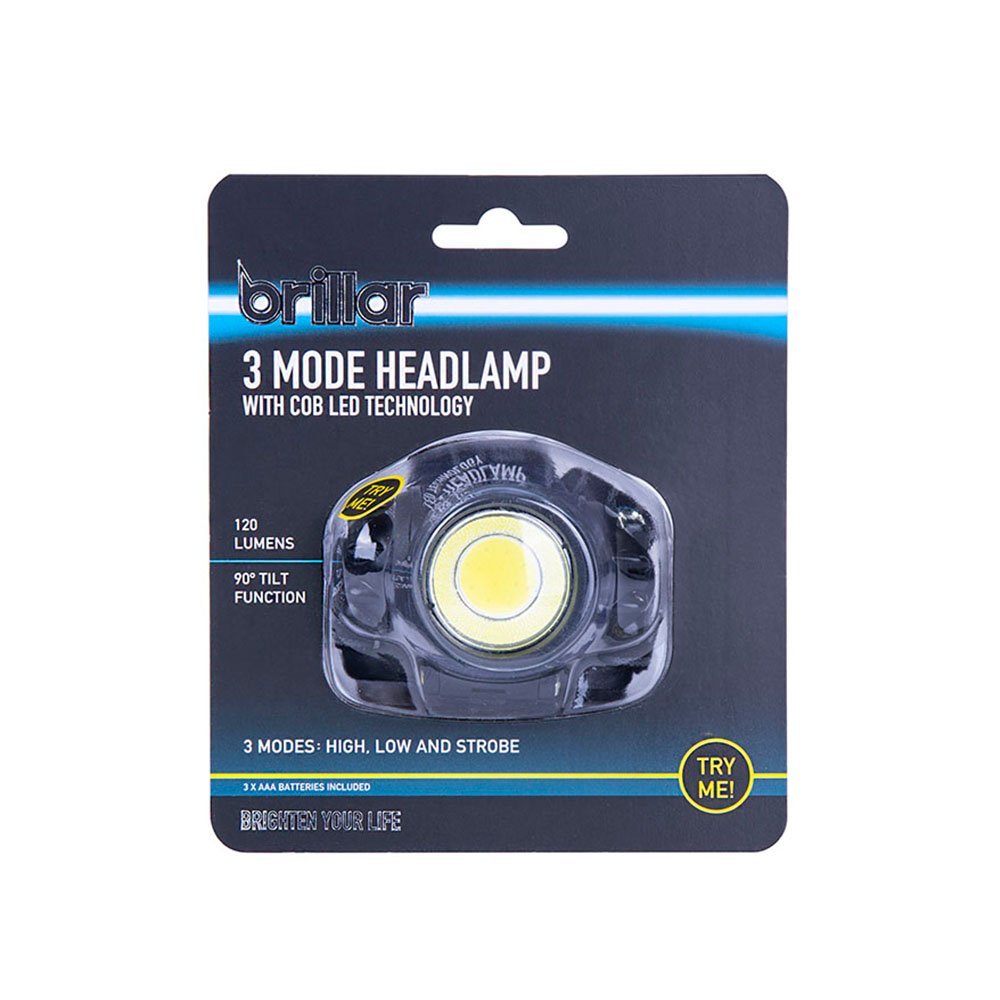 3 Mode Headlamp with COB LED Technology-Black/Blue 6