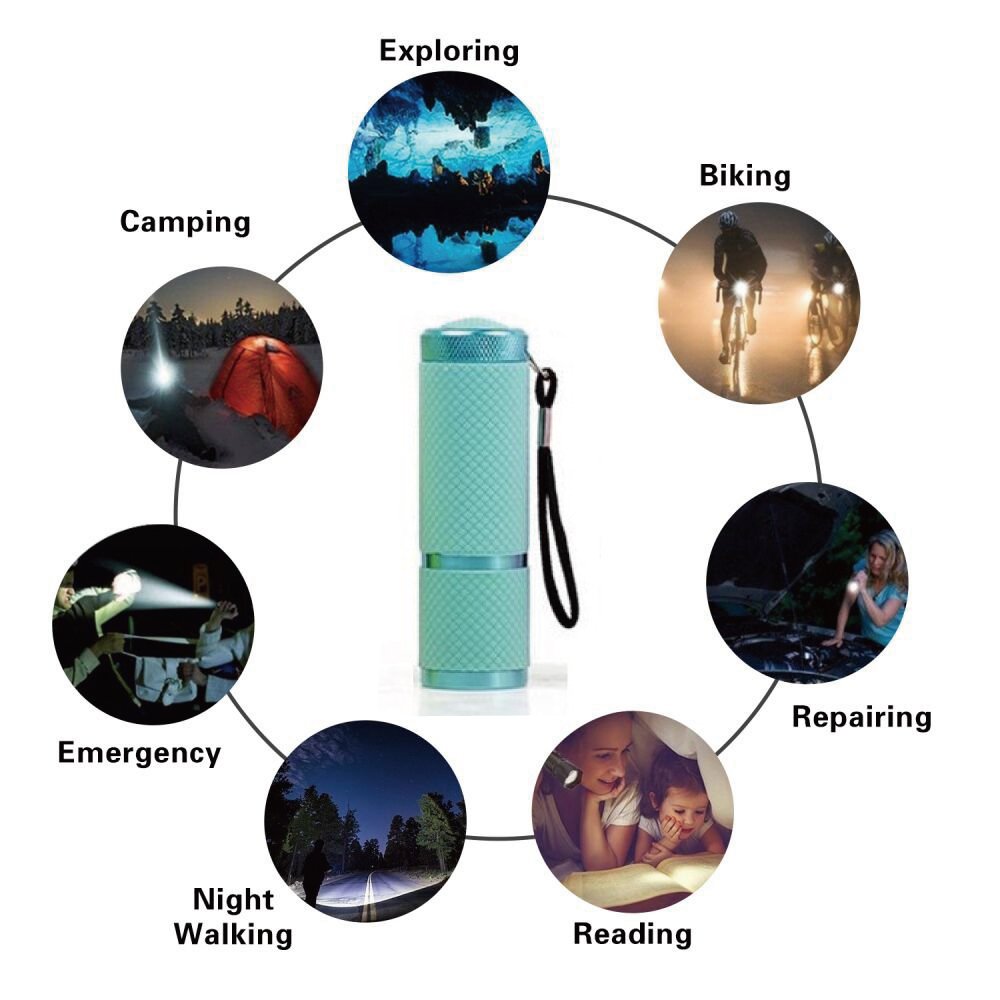 Duo - 2 Pack Glow-in-the-Dark Flashlights 4