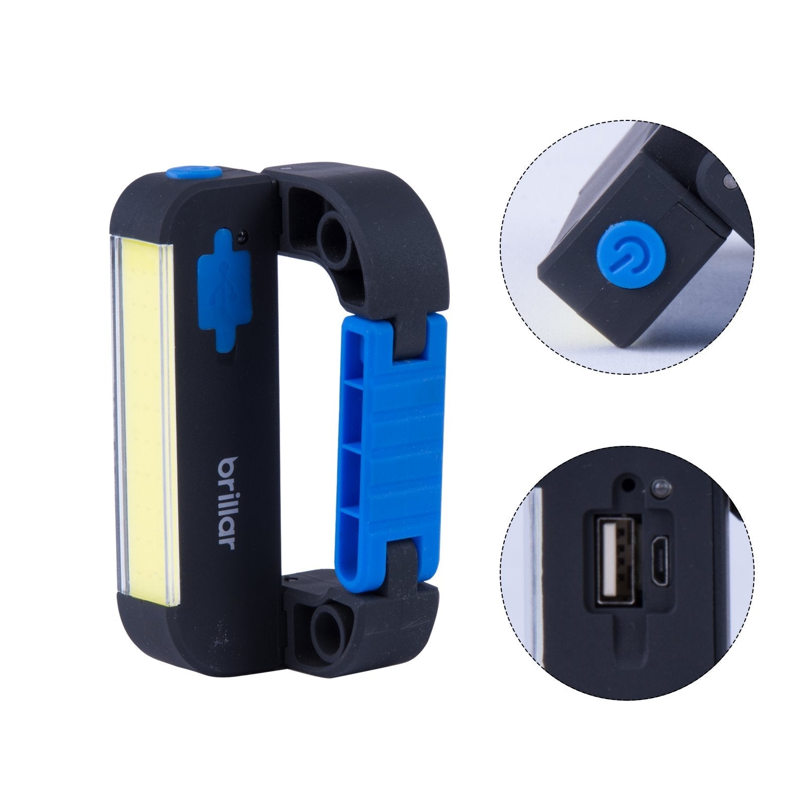 Powerbank Carabiner Light with COB LED Technology-Black/Navy 4