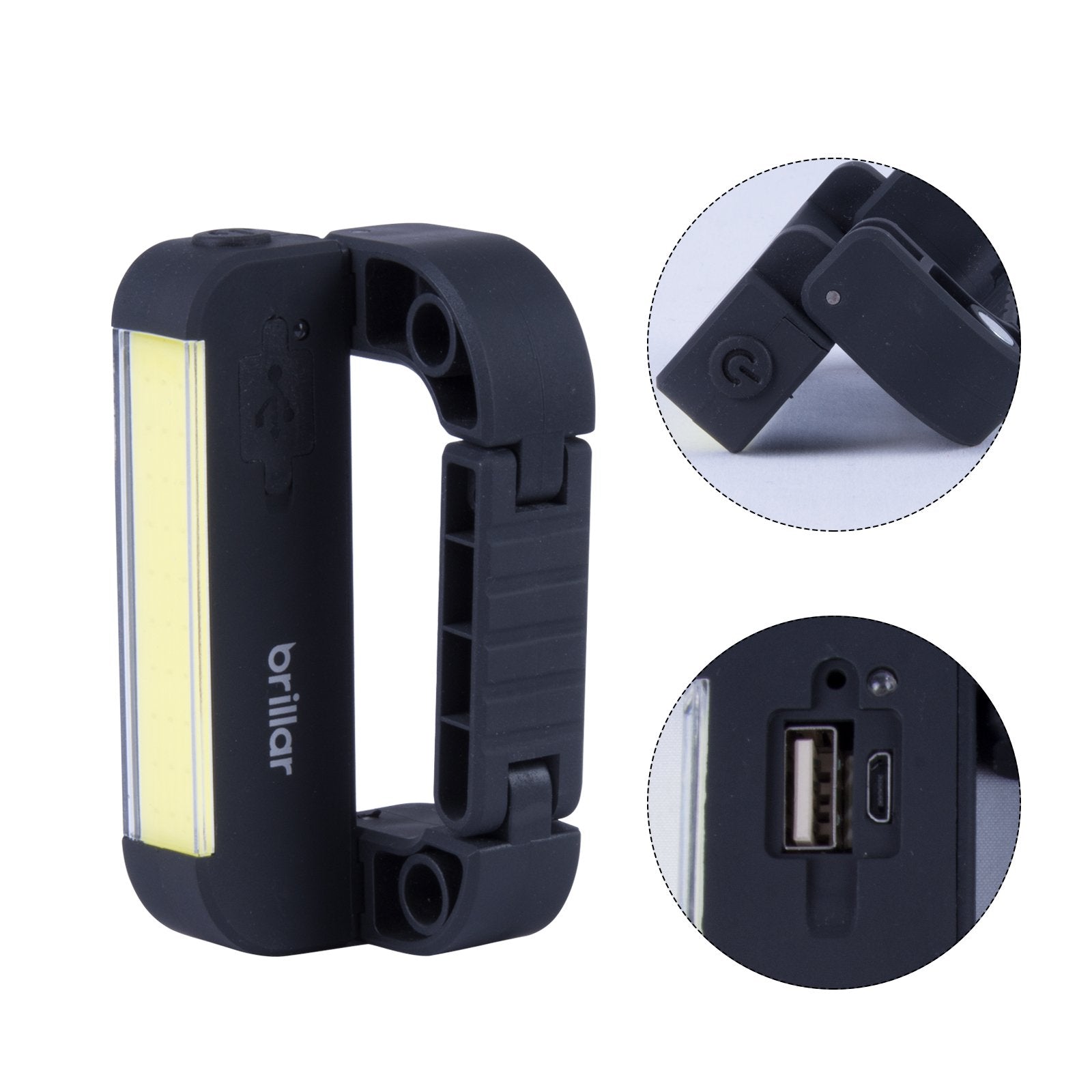 Powerbank Carabiner Light with COB LED Technology-Black/Navy 5