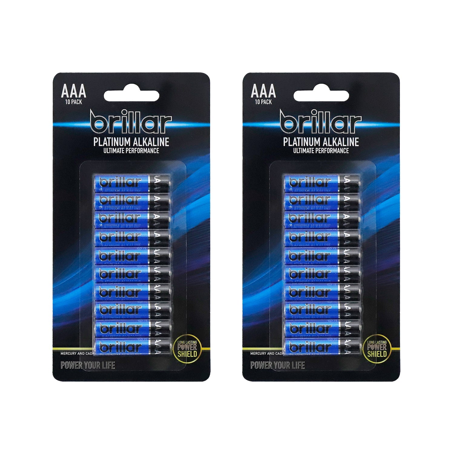 2x Brillar AAA Platinum Alkaline Batteries 10pk 3