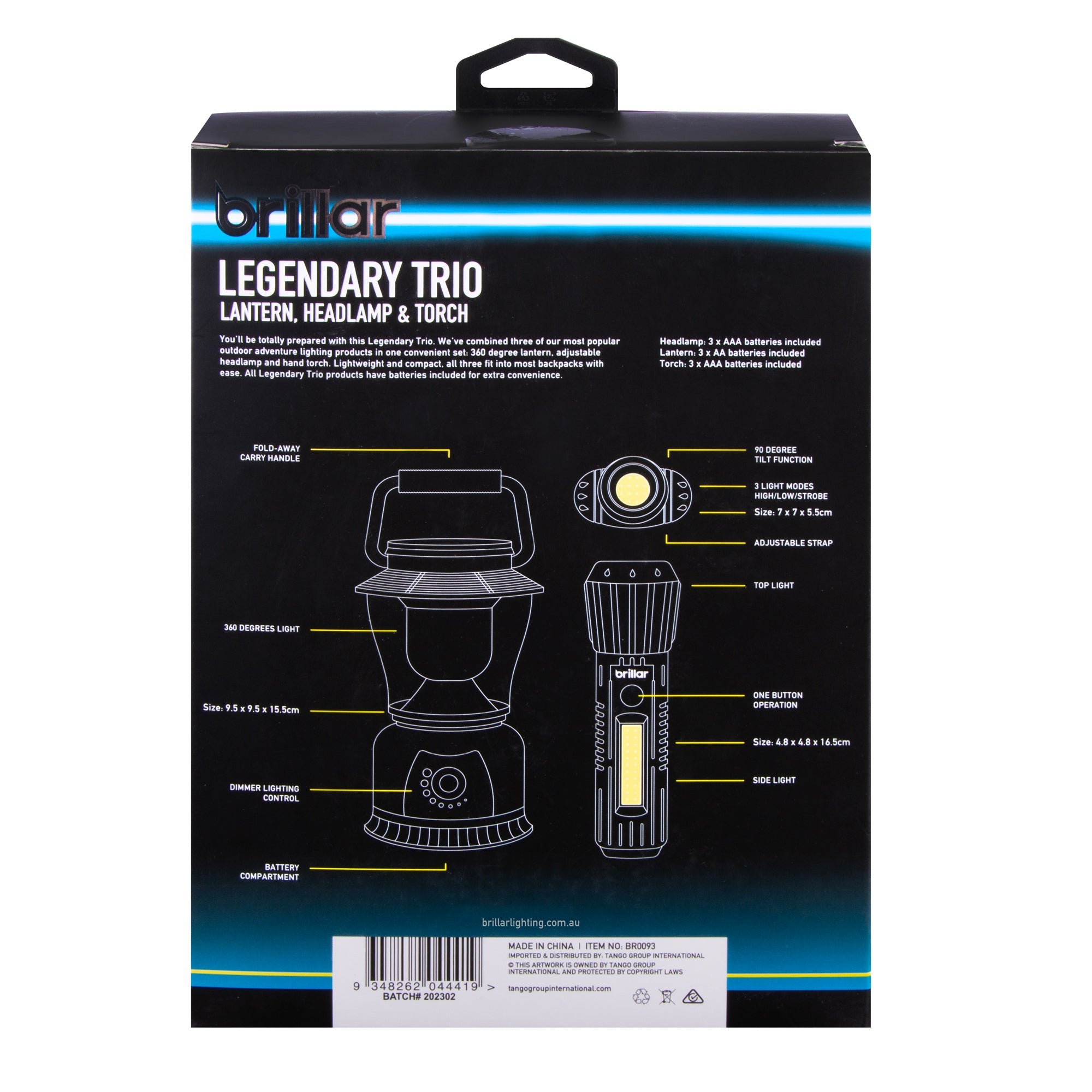 Brillar Legendary Trio Touch, Headlamp & Lantern 3