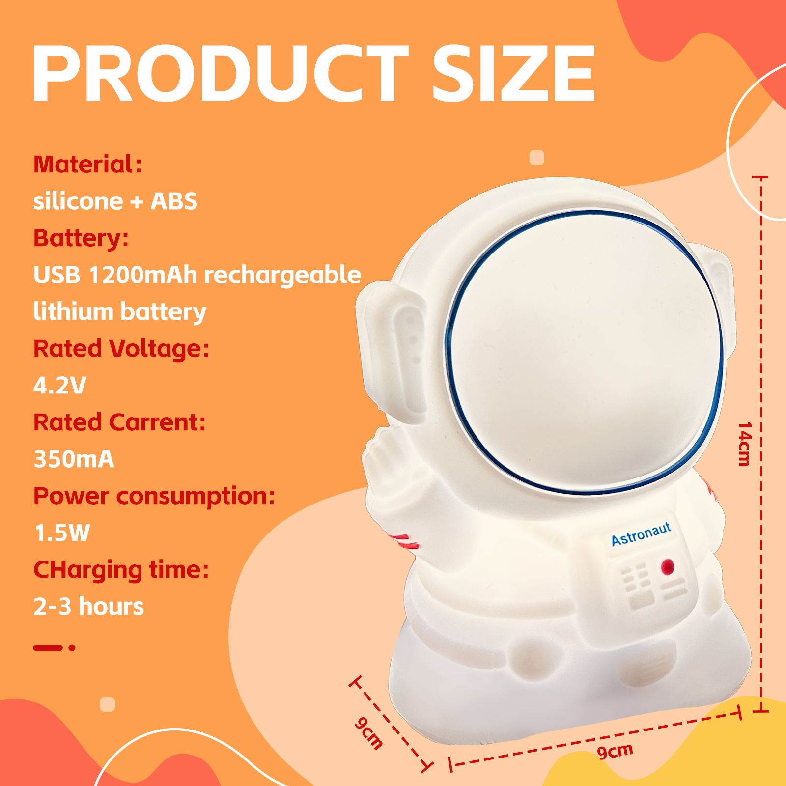 Squishy Astronaut Night Light 4