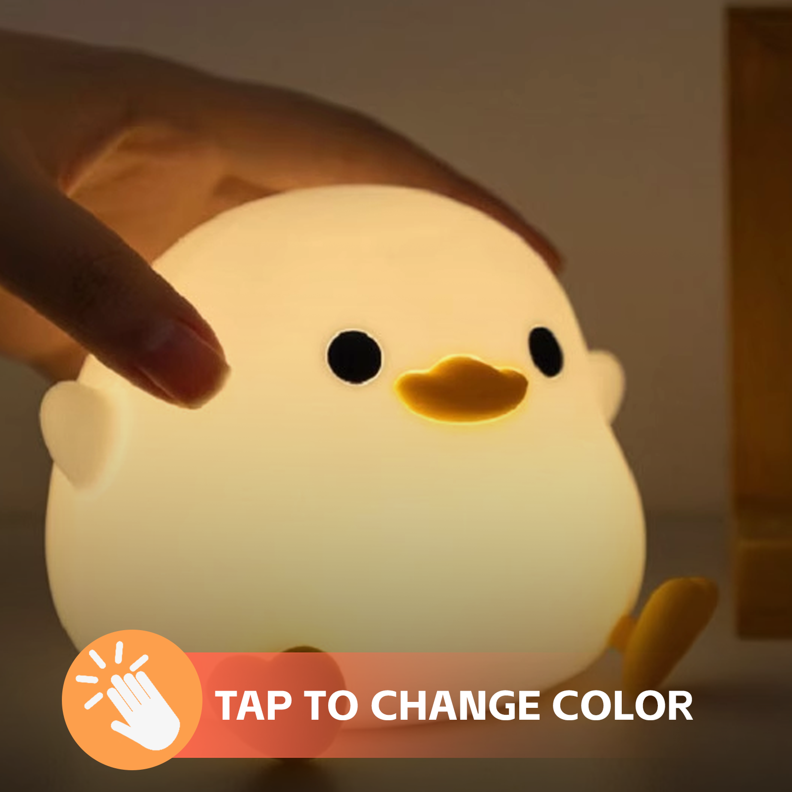 Squishy Cute Duck Night Light