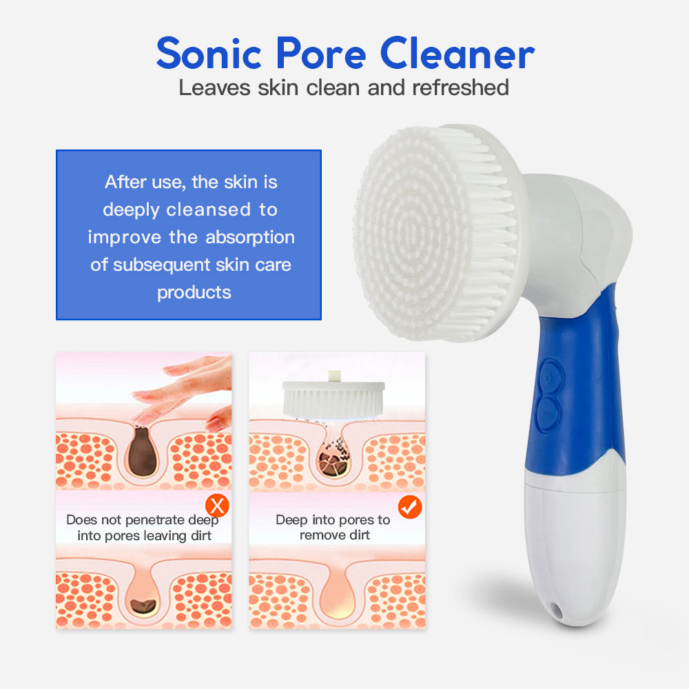 Clevinger Ultimate Spin Facial Cleansing Brush Set - 4 Heads 5