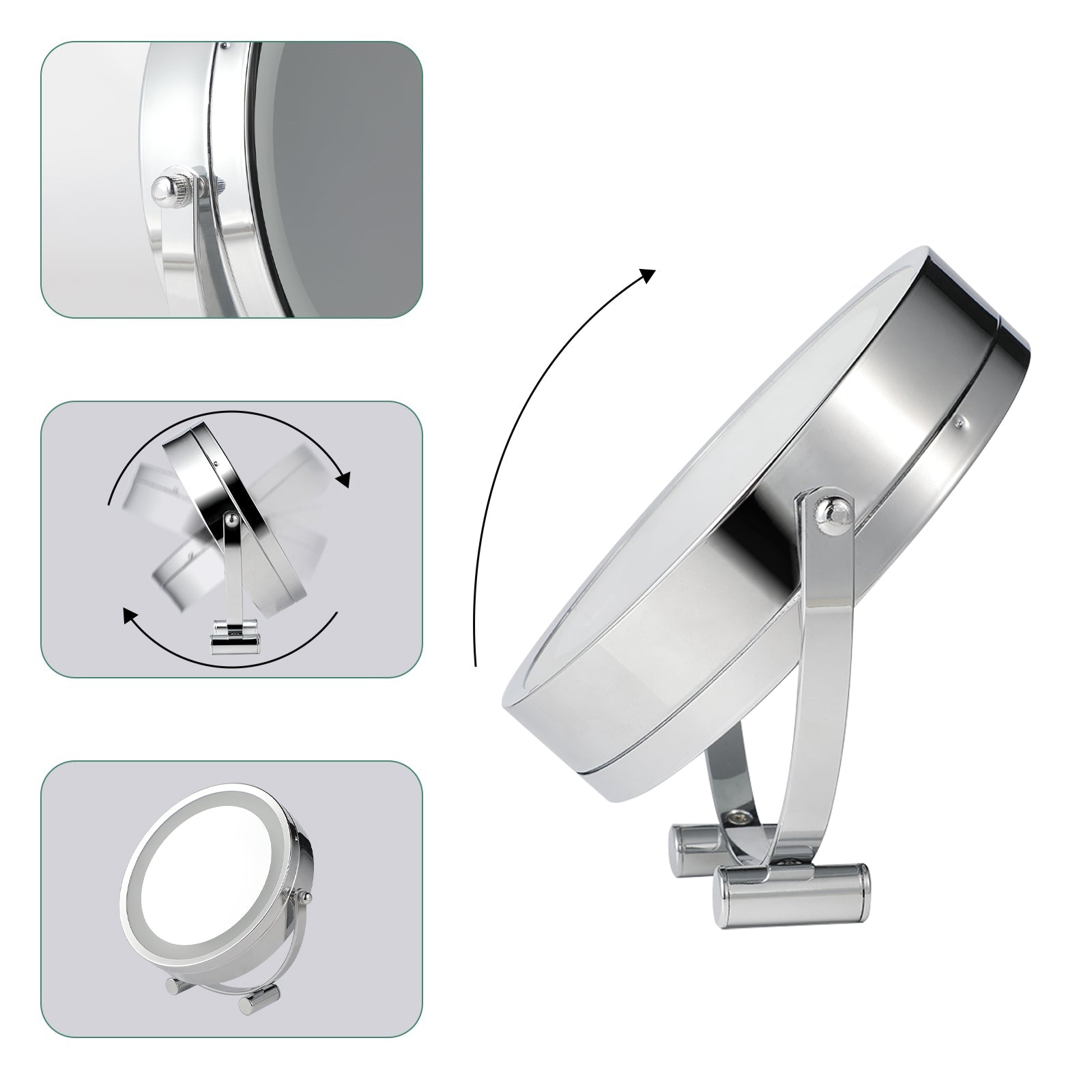 Clevinger San Marino LED Illuminated Makeup, Vanity, and Beauty Mirror 3