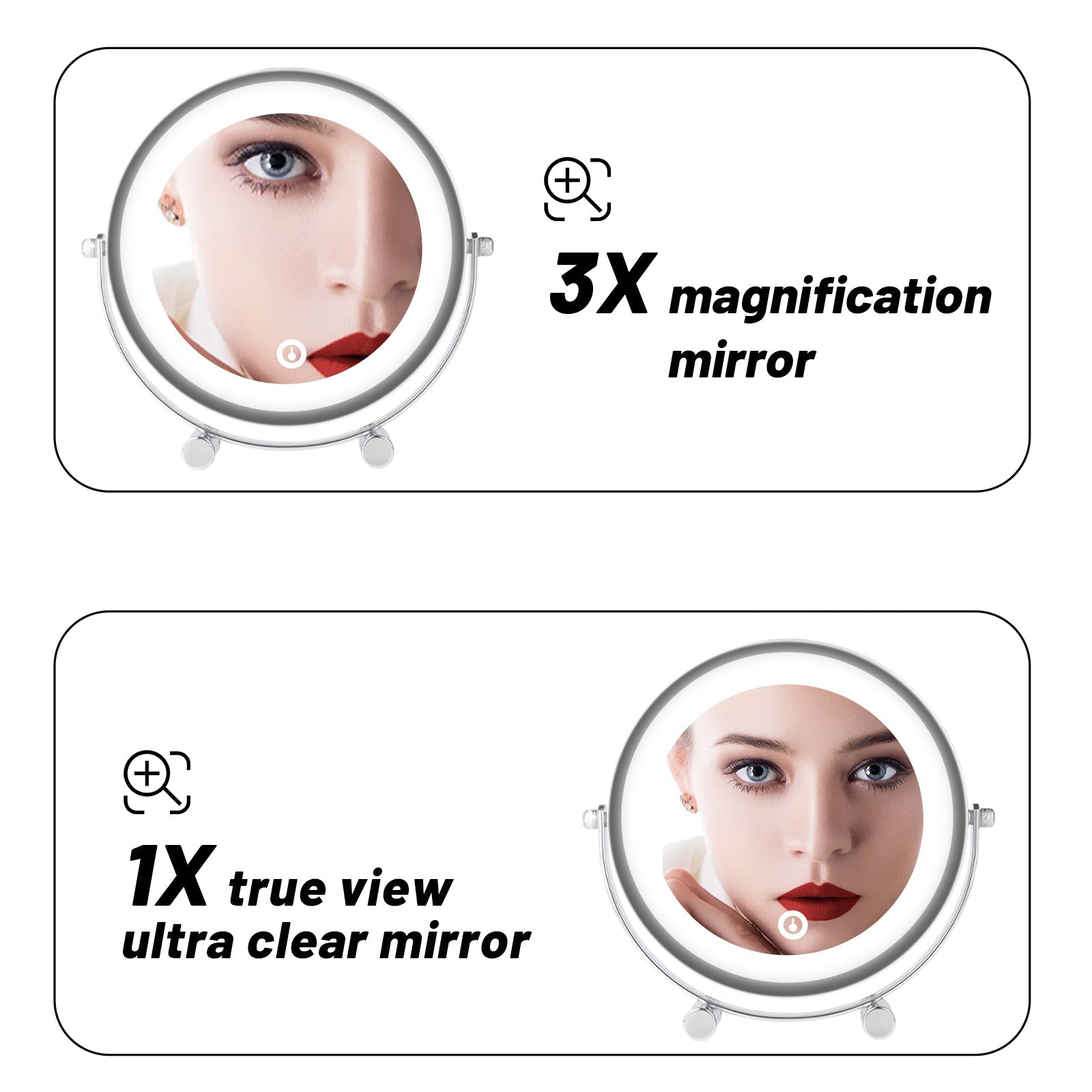 Clevinger San Marino LED Illuminated Makeup, Vanity, and Beauty Mirror 5