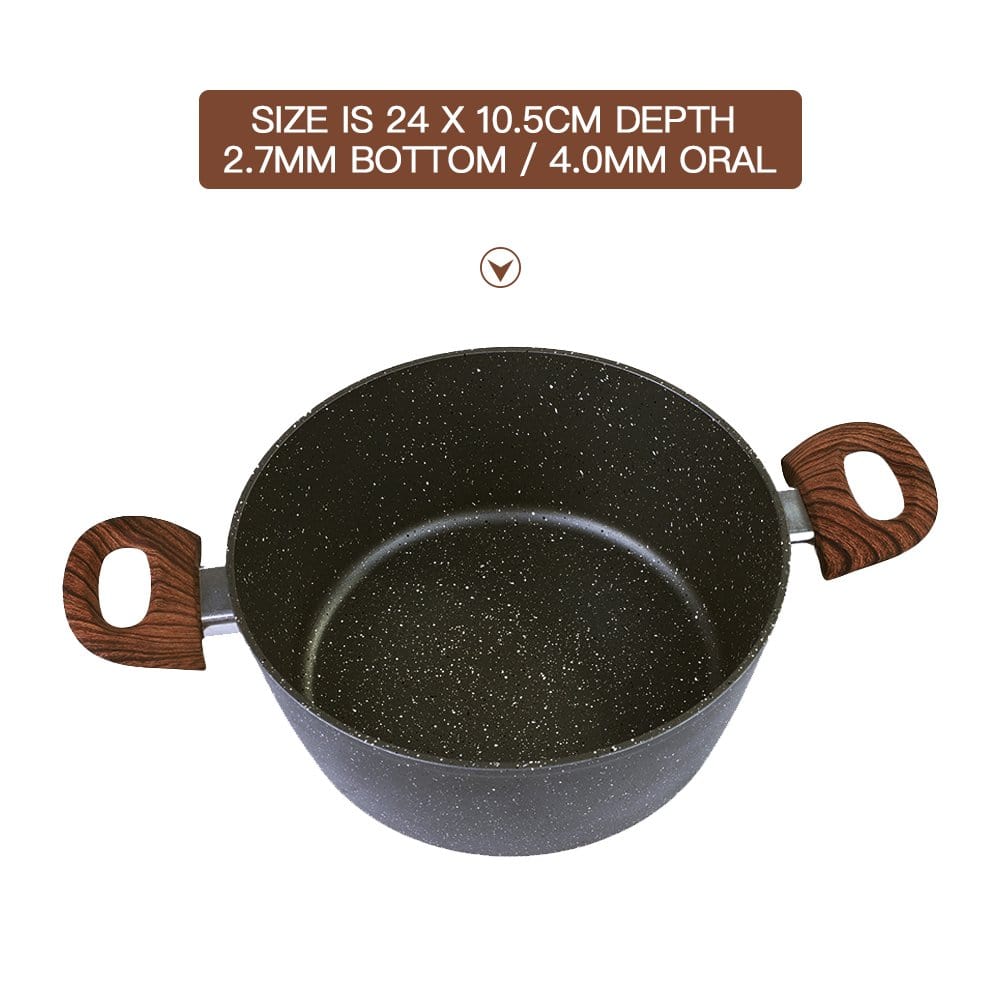 Clevinger 24cm Non-Stick Casserole Cookware Dish 4