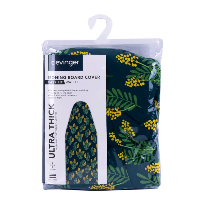 Ironing Board Cover Heat Resistant 35x 115cm- Wattle Print 5
