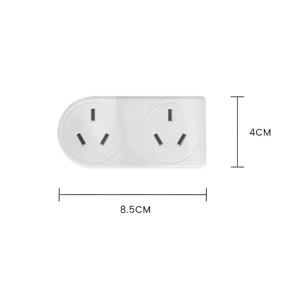 2 Pack x 2400W Double Adapter Right & Left Hand 5