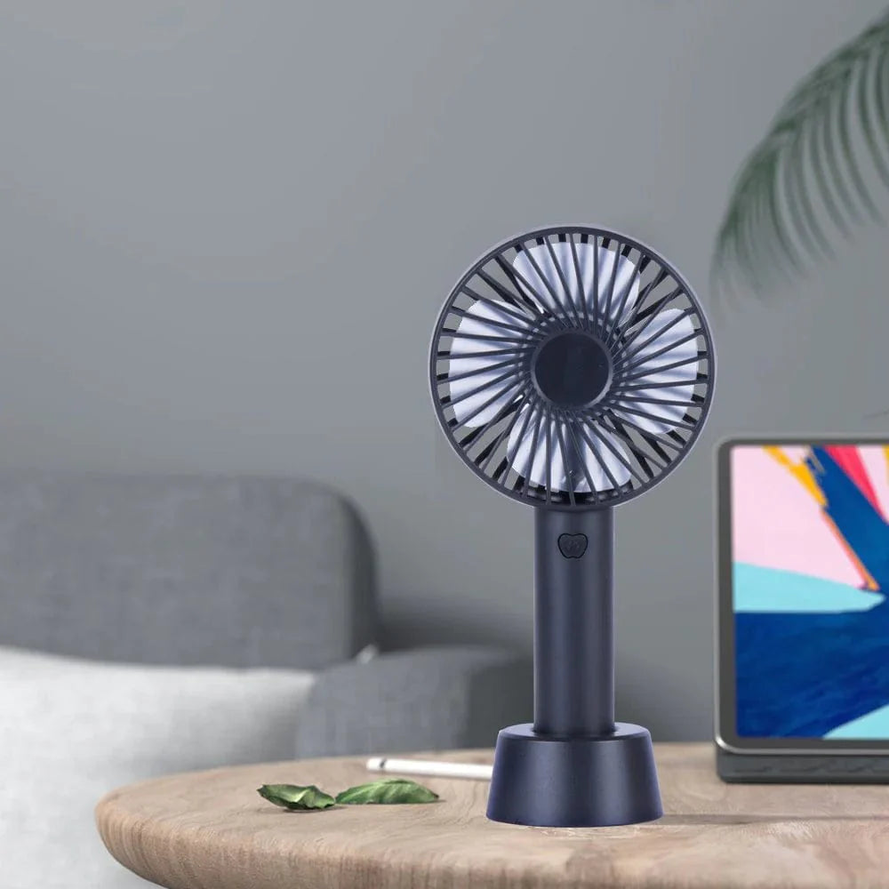 Mini USB Rechargeable Portable Fan with Table Stand 3