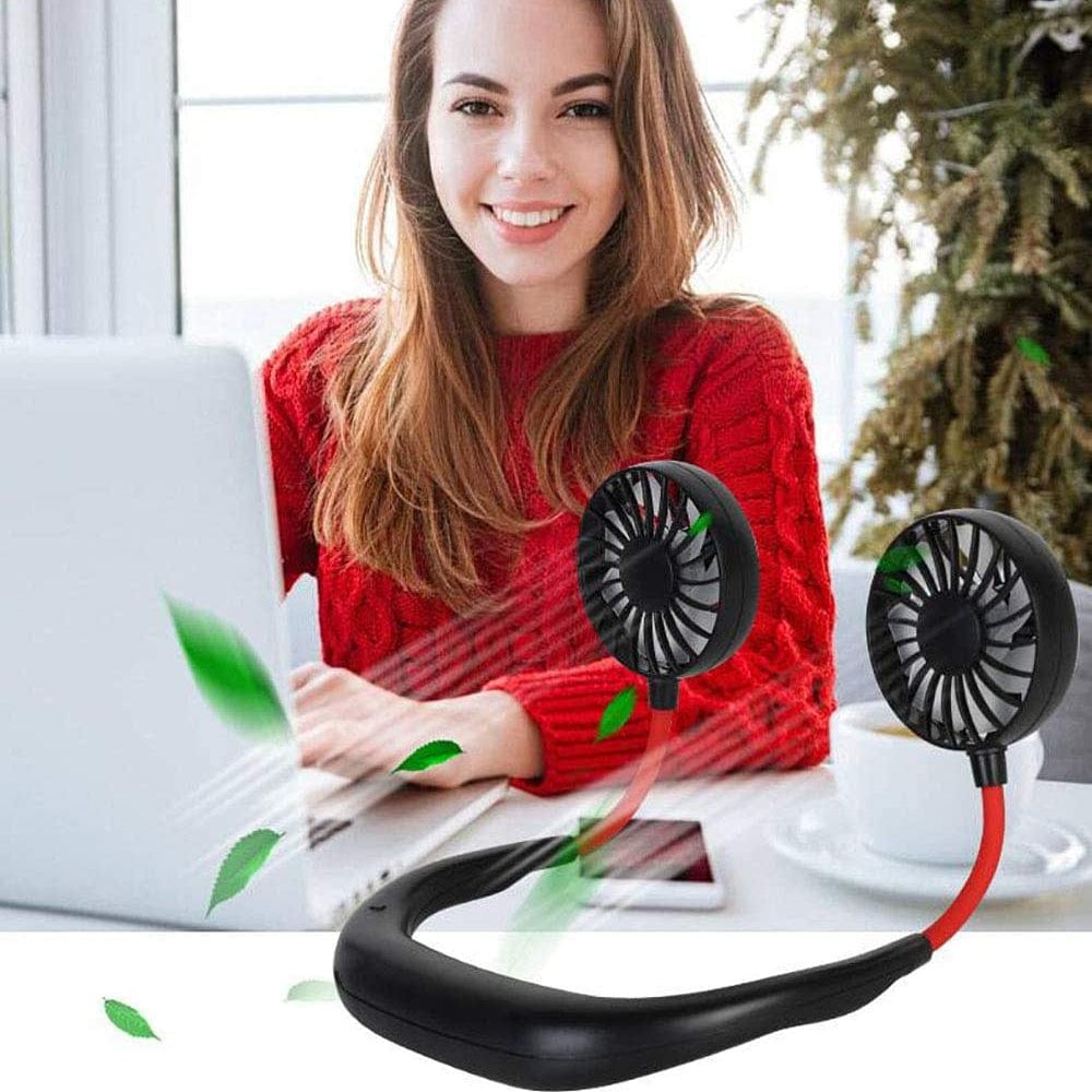 Sports Fan Hanging USB Charging Travel Creative Neck Tool Portable 3 Speeds 3