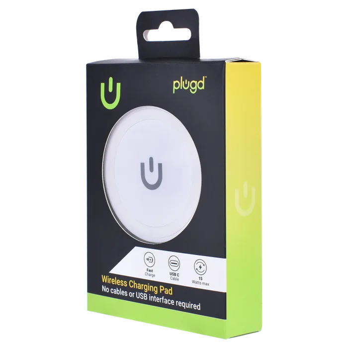 PLUGD 15W USB-C Qi Wireless Charging Pad for iPhone & Android Phones 3