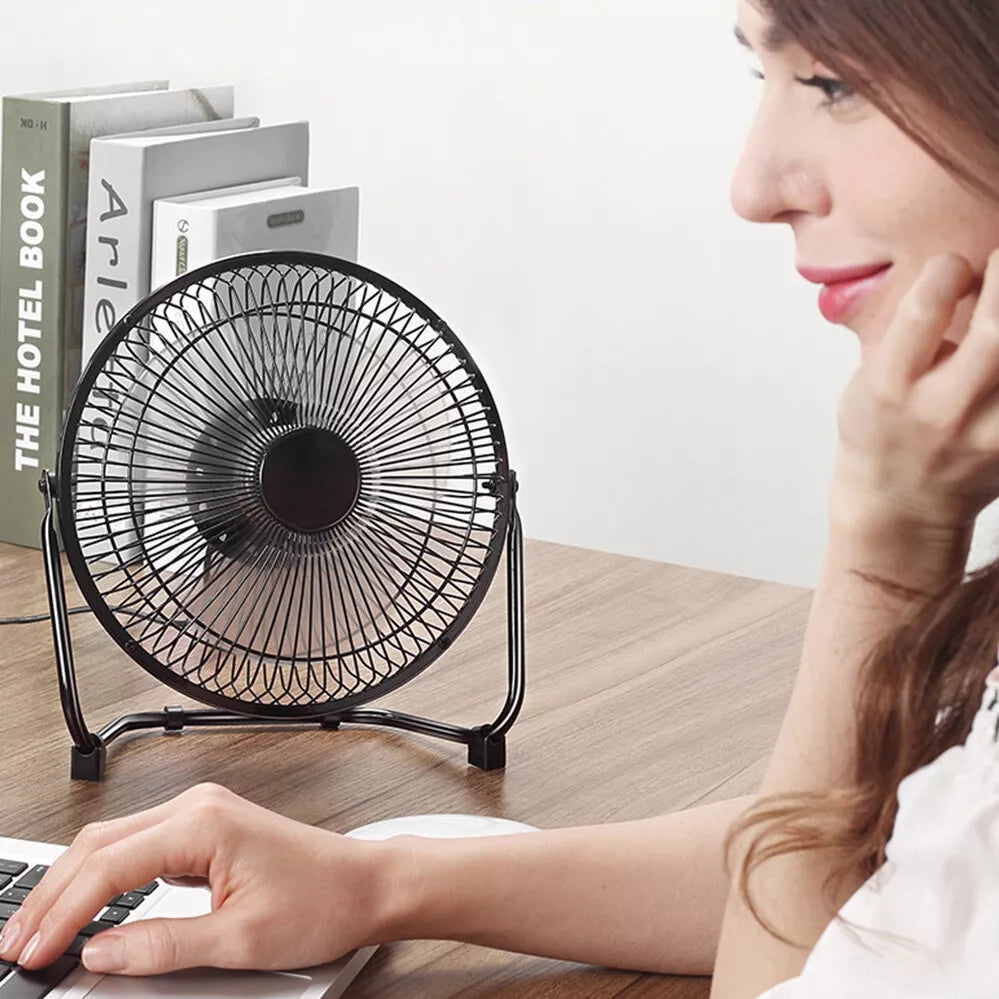 360 Degree Tilt Adjustable USB Portable Mini Desk Fan 5