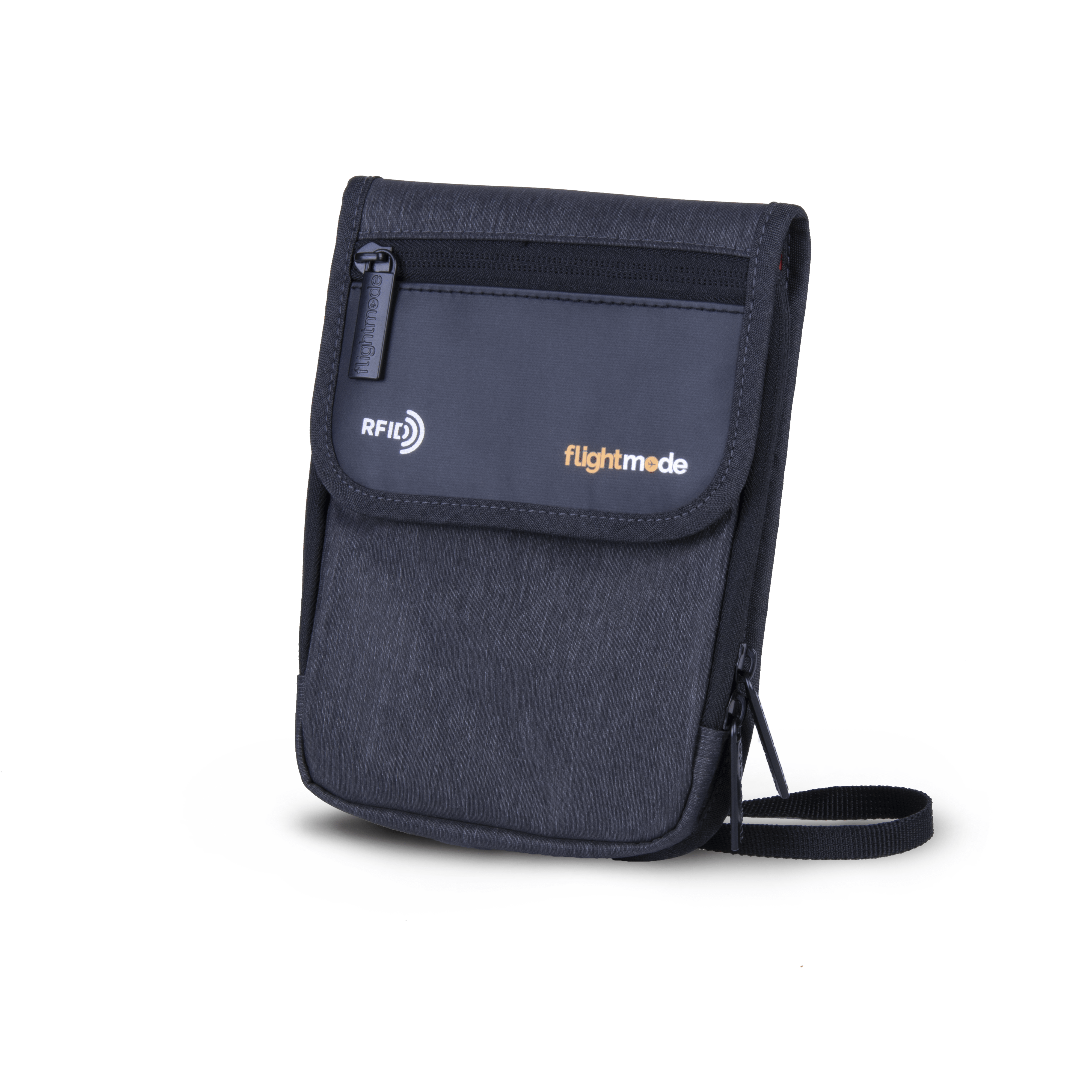Flightmode RFID Neck Pouch - Charcoal 3