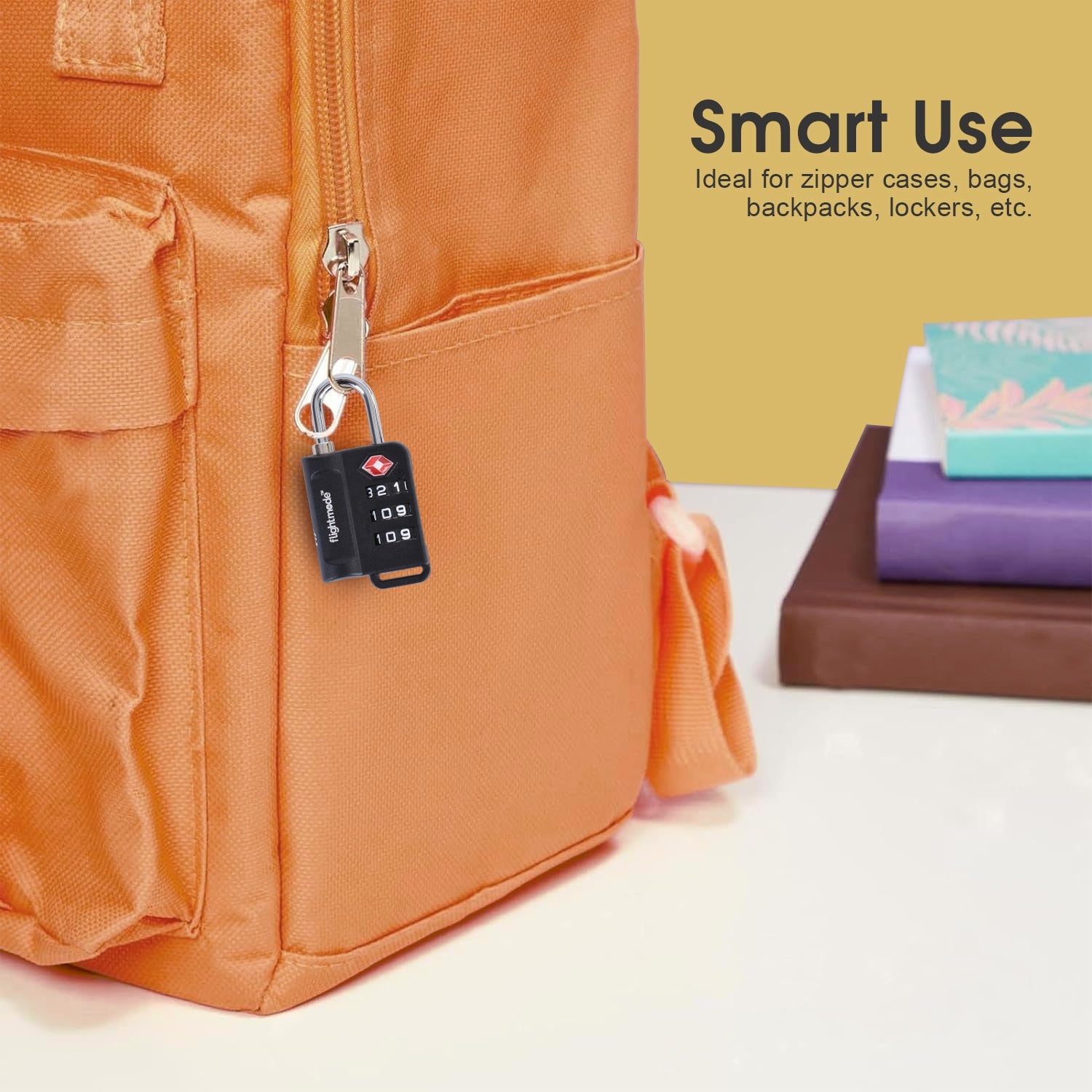 TSA Approved Travel 3 Dial Indicator Padlock 5