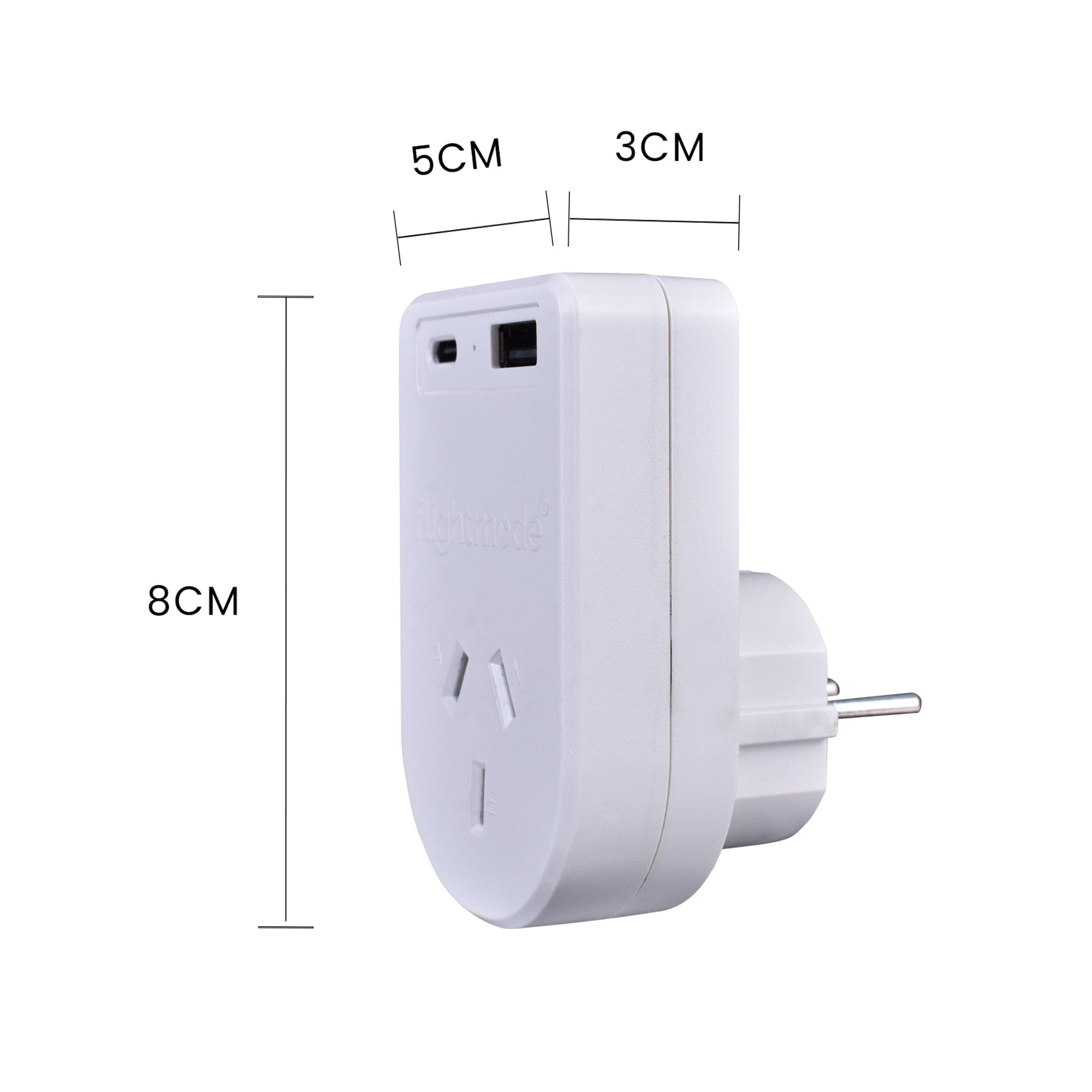 Flightmode Outbound AU/NZ to USA/CANADA Travel Adaptor with USB Type C & A 5
