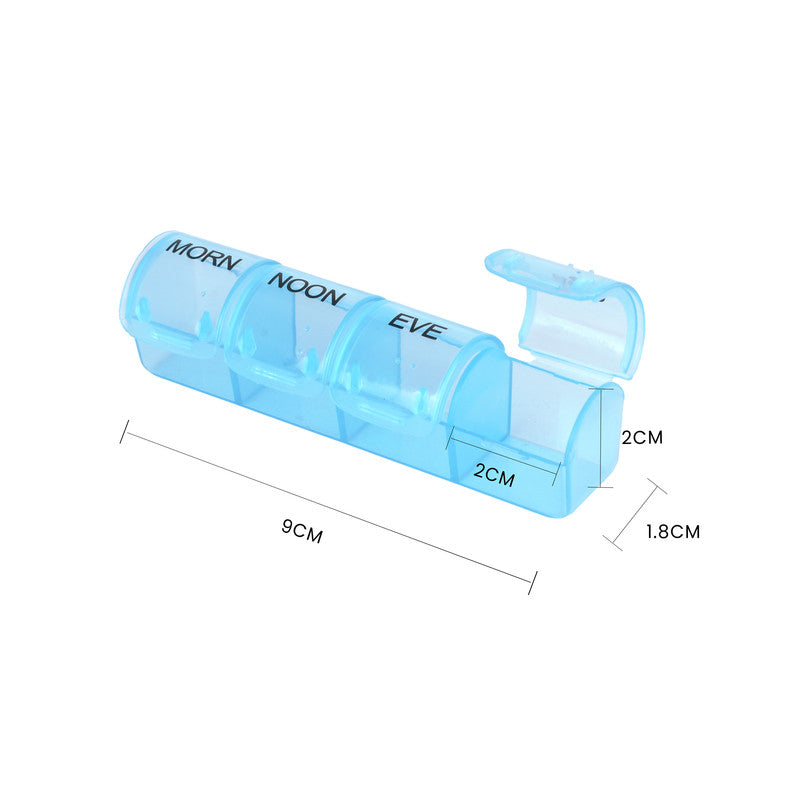 Flightmode 7 Day Travel Pill Box Medicine Organiser with Individual Daily Compartment 6